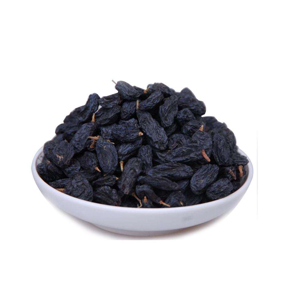 Factory Wholesale Xinjiang Specialty Blackcurrant Raisins Seedless Large Particle Snacks Dried Fruit 500g Wholesale and Retail