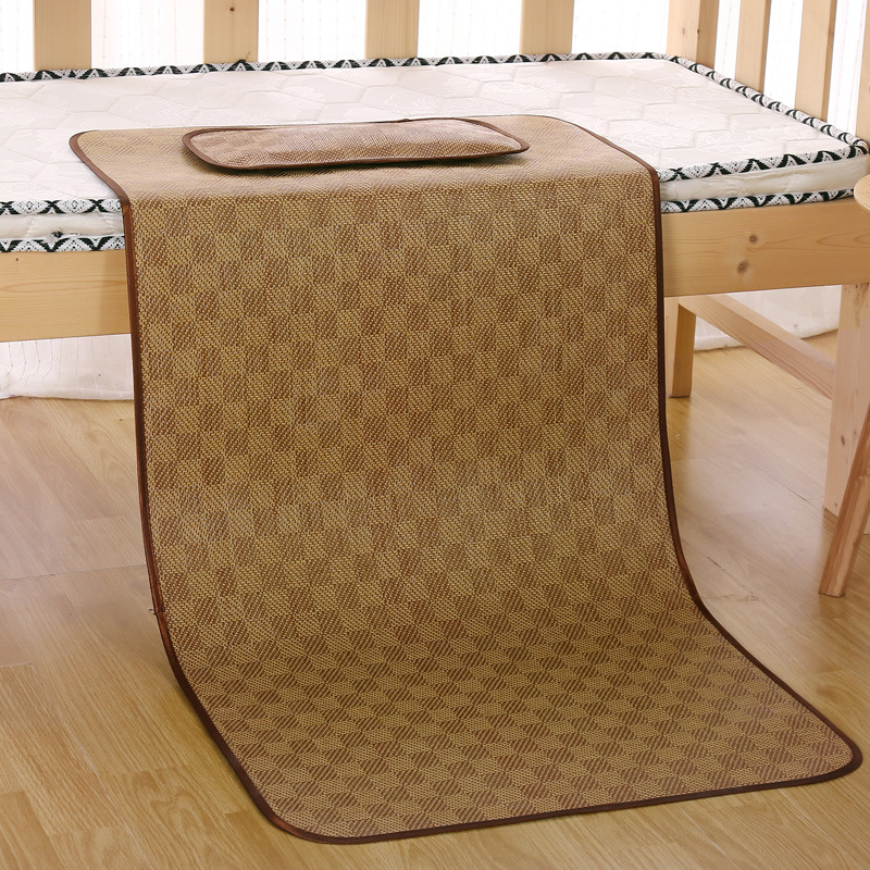 Летний мат для детей на фабрике, мат для детского сада, летний мат из льняного шелка и ротанга, соломенный мат, мат для студентов в общежитии