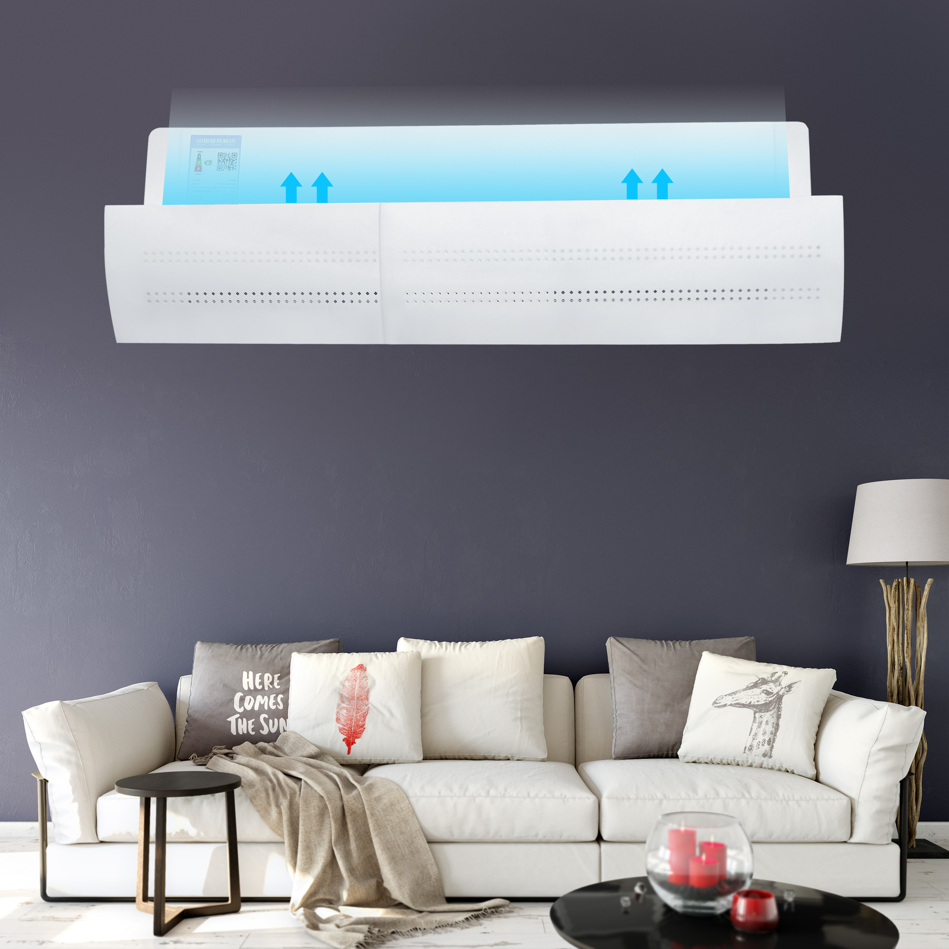 Air conditioning wind shield plate for infants and young children anti-direct blowing wind deflector air outlet baffle wind shield plate on-hook wind shield plate