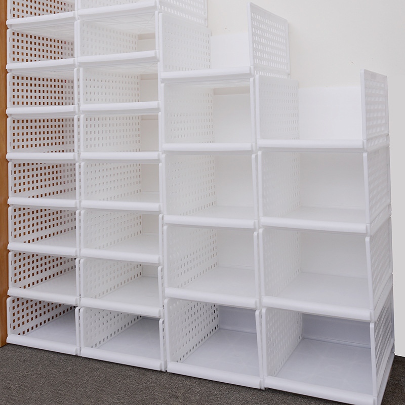 Wardrobe Storage Organizer Rack Storage Rack Layered Drawer Partition Space-saving Wardrobe Kitchen Dormitory Storage Artifact