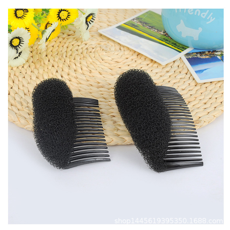 2022 New Princess Hair Disk Korean Girl Bangs Sticker Fashionable Heightening Hair Comb Sponge Hair Booster Pad