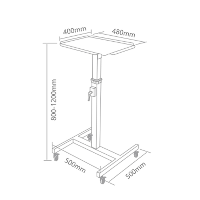 Factory Direct 1 M projector bracket tray retractable office projector bracket trolley portable mobile floor