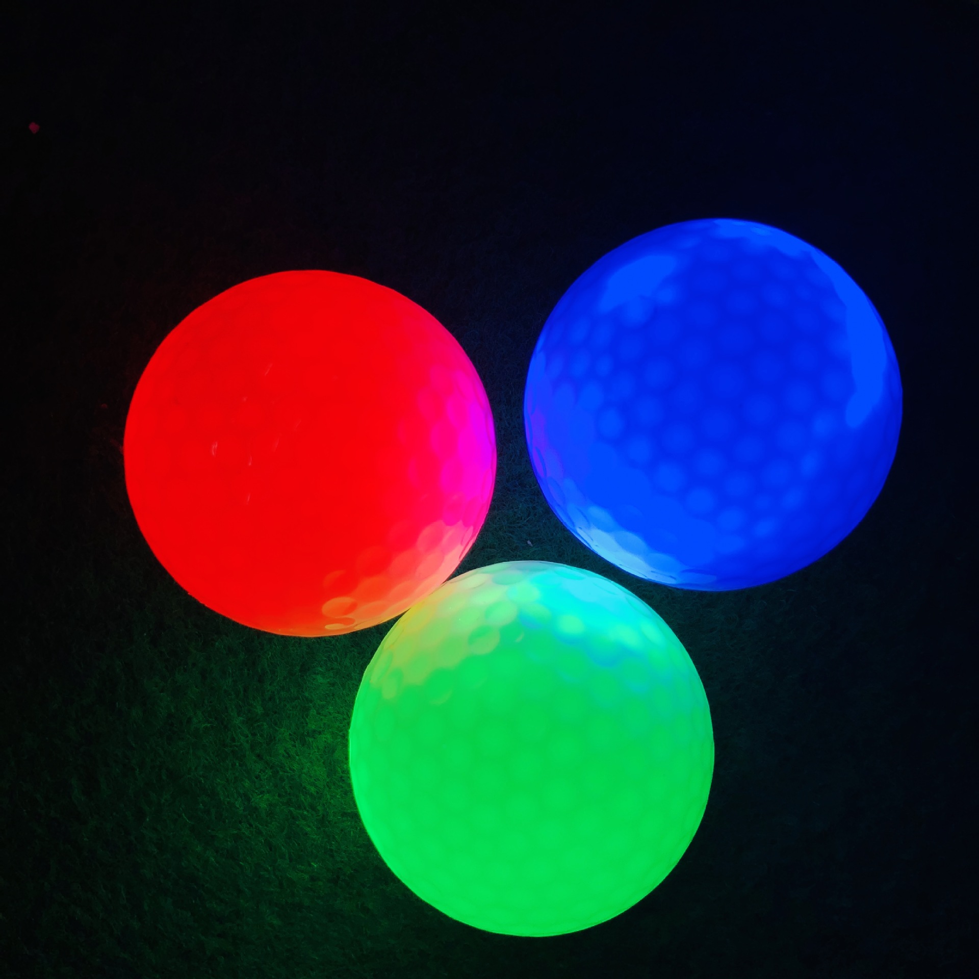 LED luminous GOLF constant bright flash colorful night club special secondary hitting timing function GOLF Electronic