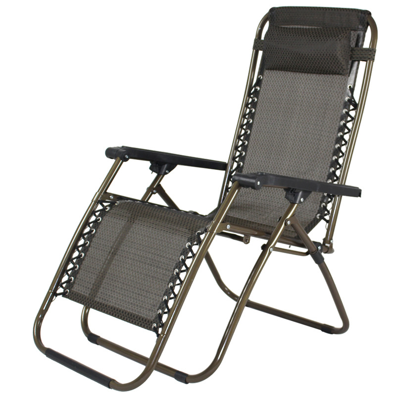 Self-produced Recliner Nap Folding Recliner Office Lunch Chair Beach Chair Black Reclining Chair
