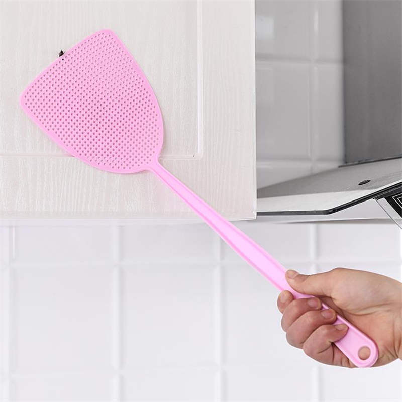 Colorful long handle plastic fly swatter manual mosquito swatter mosquito swatter fly swatter mosquito swatter manufacturers