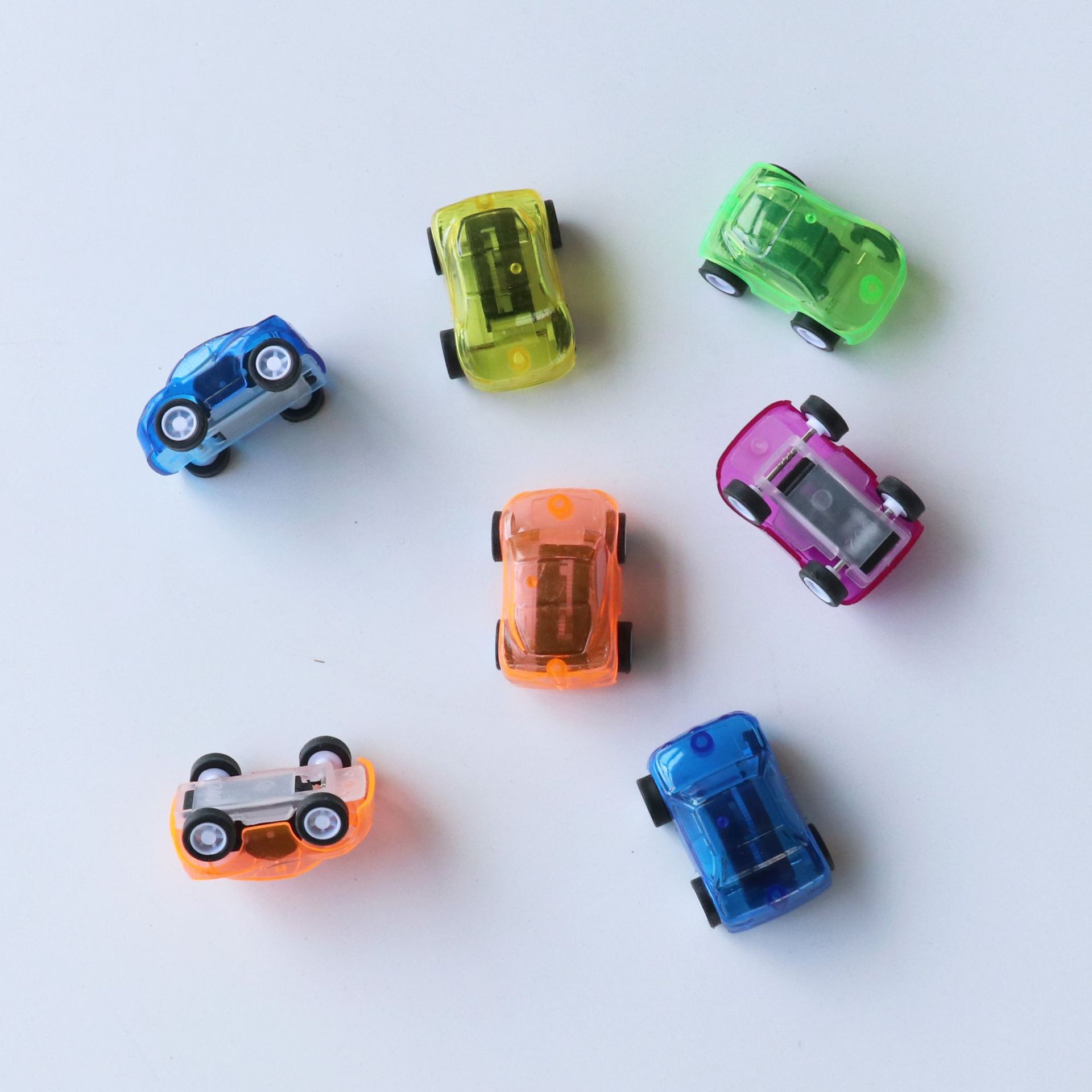 Transparent car cute boy toy car pull back car creative mini car Children Baby
