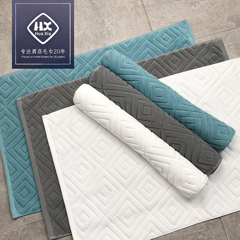 Отельное полотенце для пола, клуб красоты, СПА, утолщенное впитывающее полотенце для ног в туалете