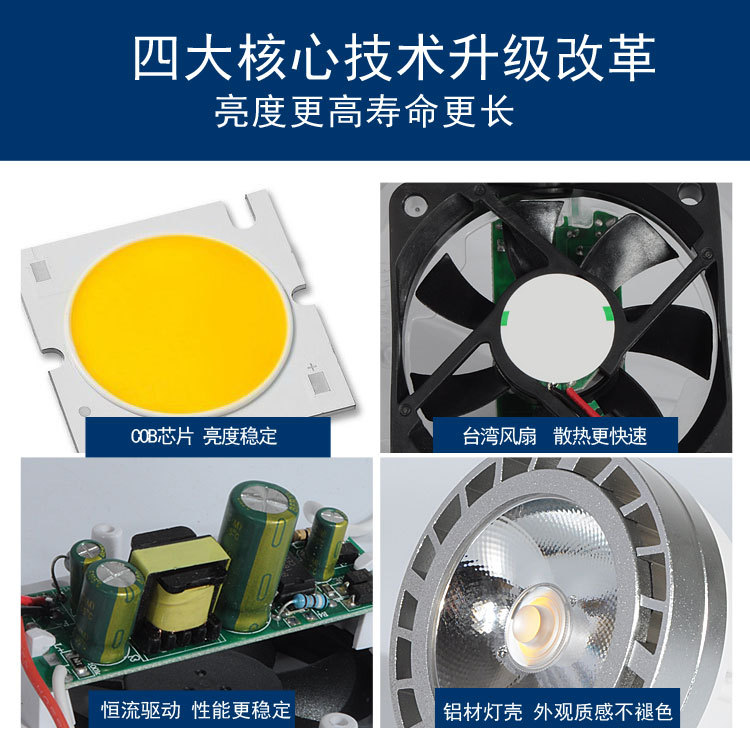 Factory direct new parlamp 35W car aluminum head COBpar30 spotlight can replace 70W metal halide lamp