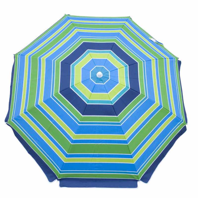 Factory Direct wholesale 2 m 40 inch beach umbrella sun umbrella polyester silver coated belt steering belt hand rotating ground plug