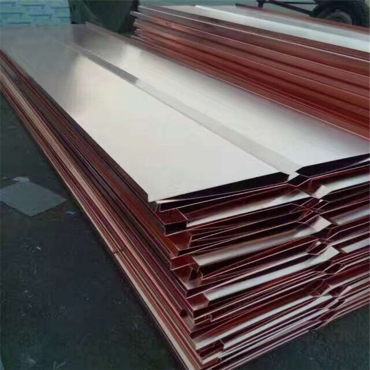 Производство и продажа медной плиты T2 для остановки воды, U-образный пресс-лоток, медная плита для остановки воды против просачивания, V-образный пресс-лоток для остановки воды