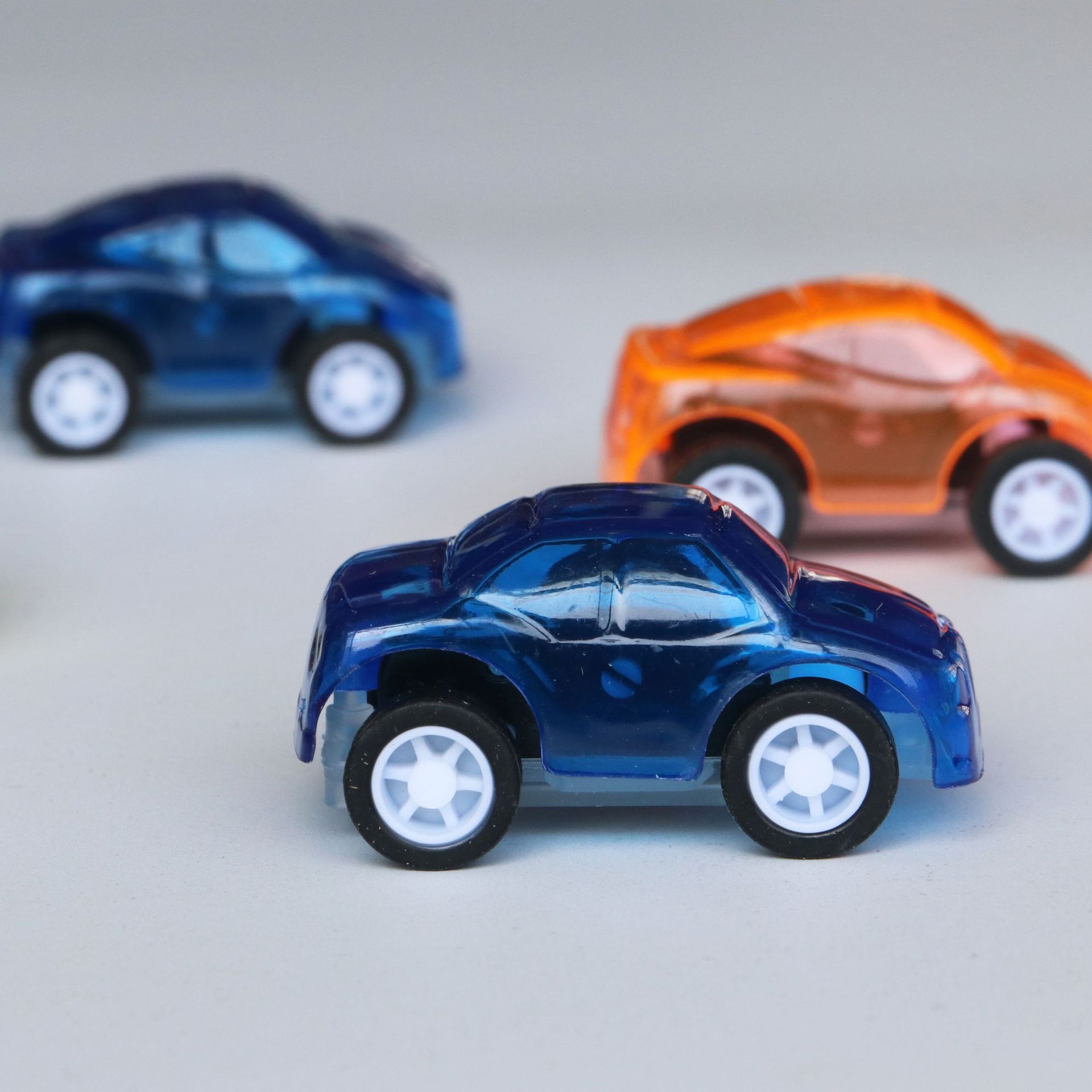 Transparent car cute boy toy car pull back car creative mini car Children Baby