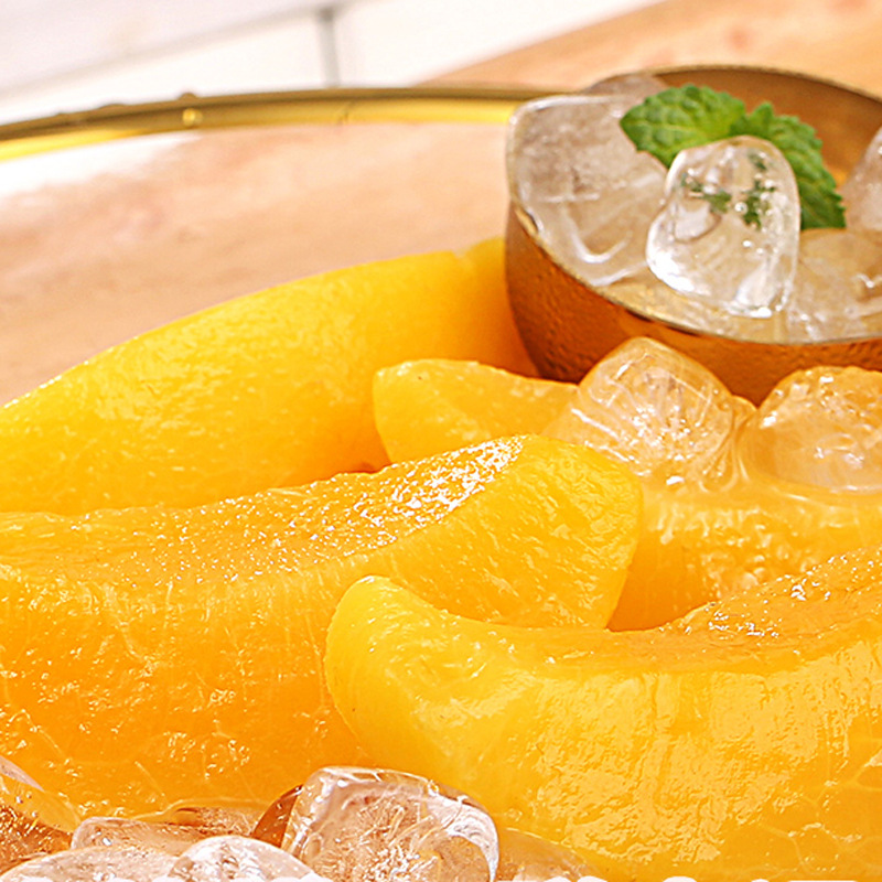 Herbal flavor fruit fish canned yellow peach 312g/red date silver ear soup 312g (new red version)/box gauge 24 cans