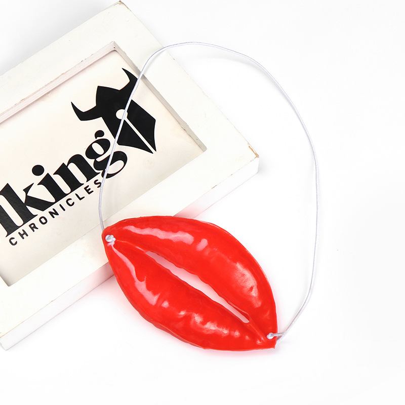 Halloween new COS decoration simulation lip toy durable convenient easy to clean props custom wholesale