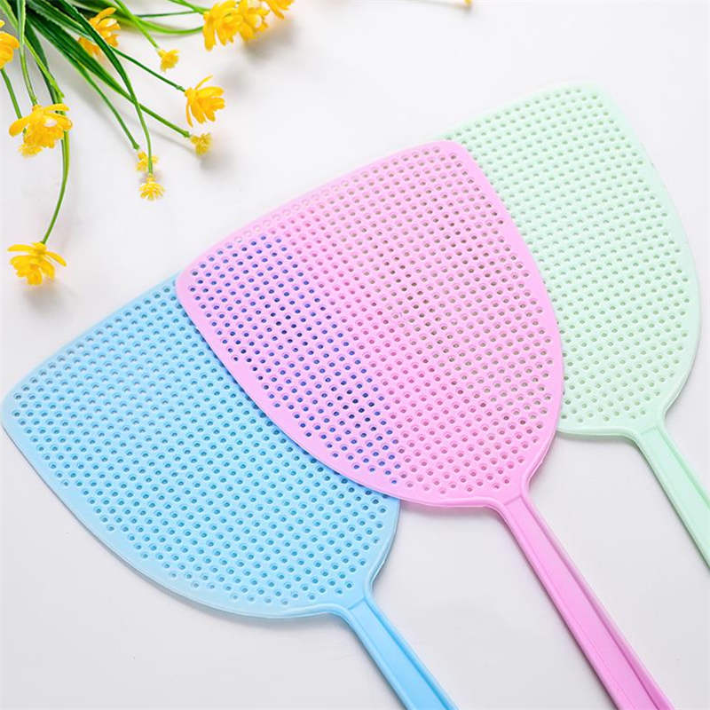 Colorful long handle plastic fly swatter manual mosquito swatter mosquito swatter fly swatter mosquito swatter manufacturers