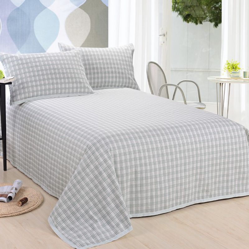 Ha Ma Double Crane Summer Single Double 1.3 m 1.8m Student Dormitory Linen Mat Cotton Linen Bed Three-piece Set