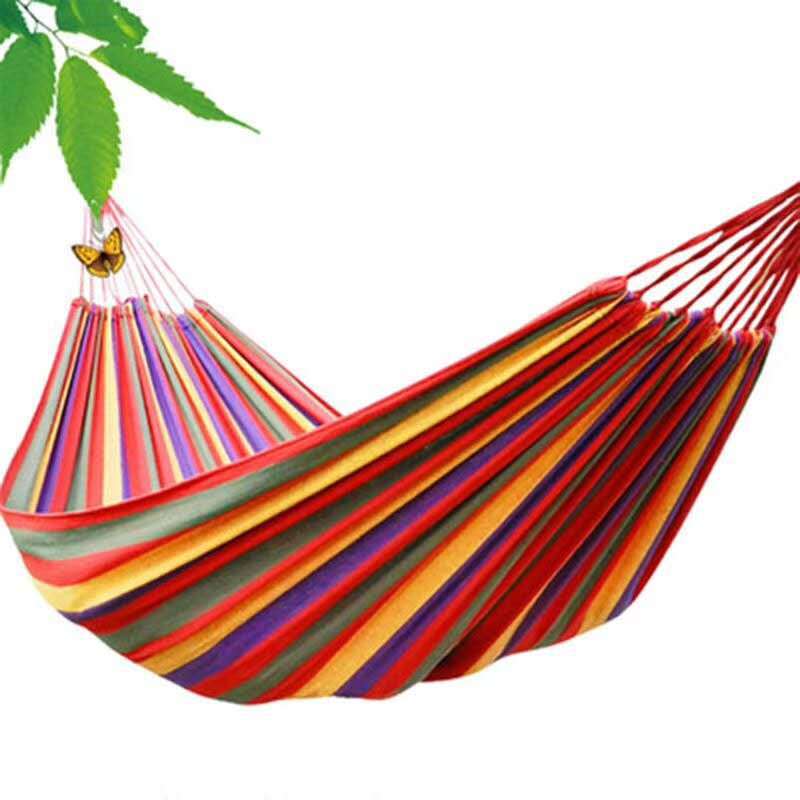 Hammock Anti-Rollover Canvas Outdoor Leisure Swing Manufacturer Camping Hanging Chair Camping Picnic