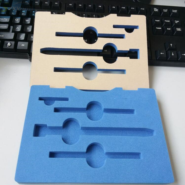 Упаковка для парфюмерной коробки с подкладкой из ЭВА, процесс гравировки, выемки и штамповки ЭВА, подкладка для инструмента, индивидуальная форма