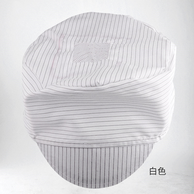 Wholesale anti-static work cap anti-static small work cap food factory work cap blue white cap unisex