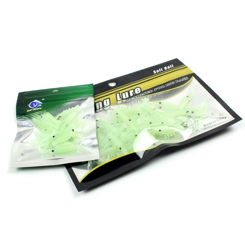 35mm/0.3g bait luminous simulation soft bait fake shrimp shihang shrimp Luya soft bait wholesale