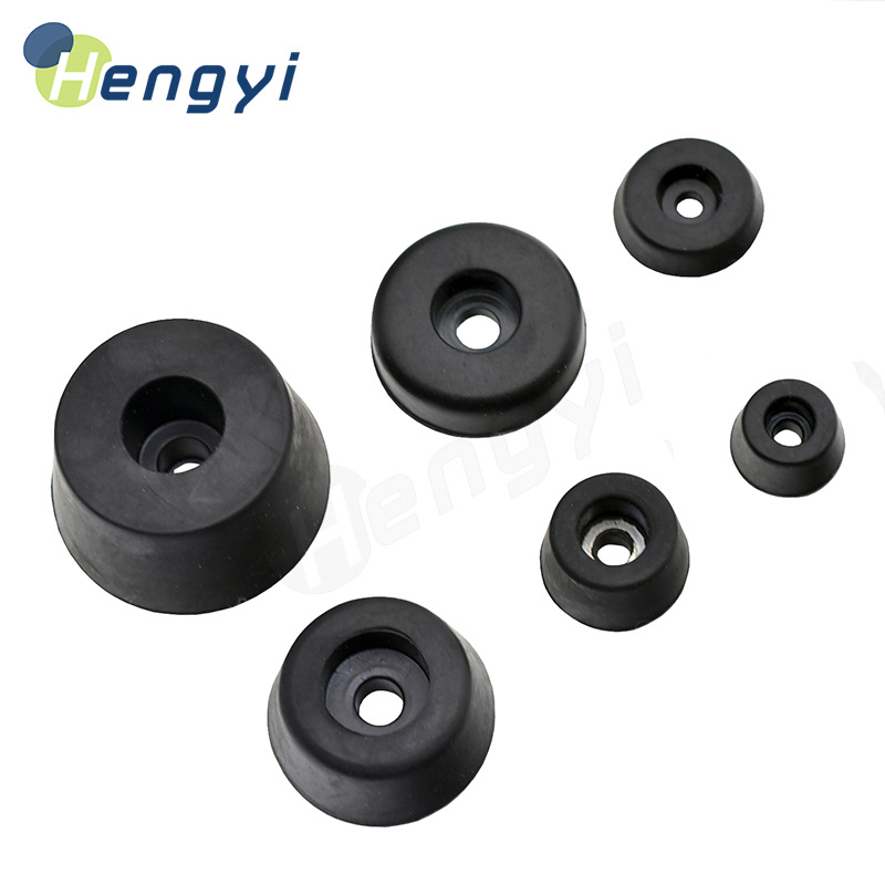 Supply Environmental protection synthetic rubber foot pad chassis foot shock pad with gasket shock absorber foot non-slip foot pad