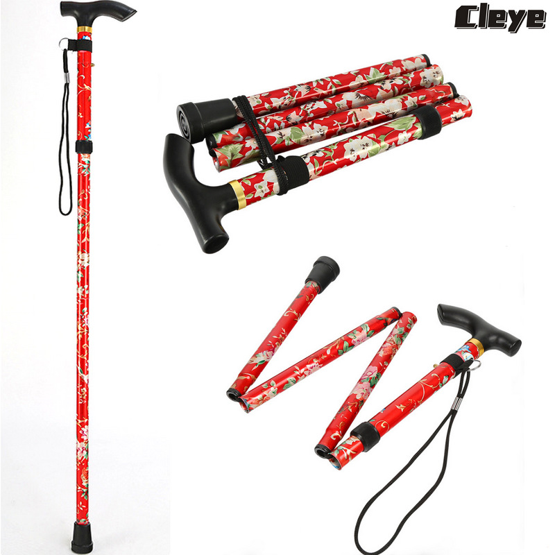 Легкие складные треккинговые палки, алюминиевые, для пожилых