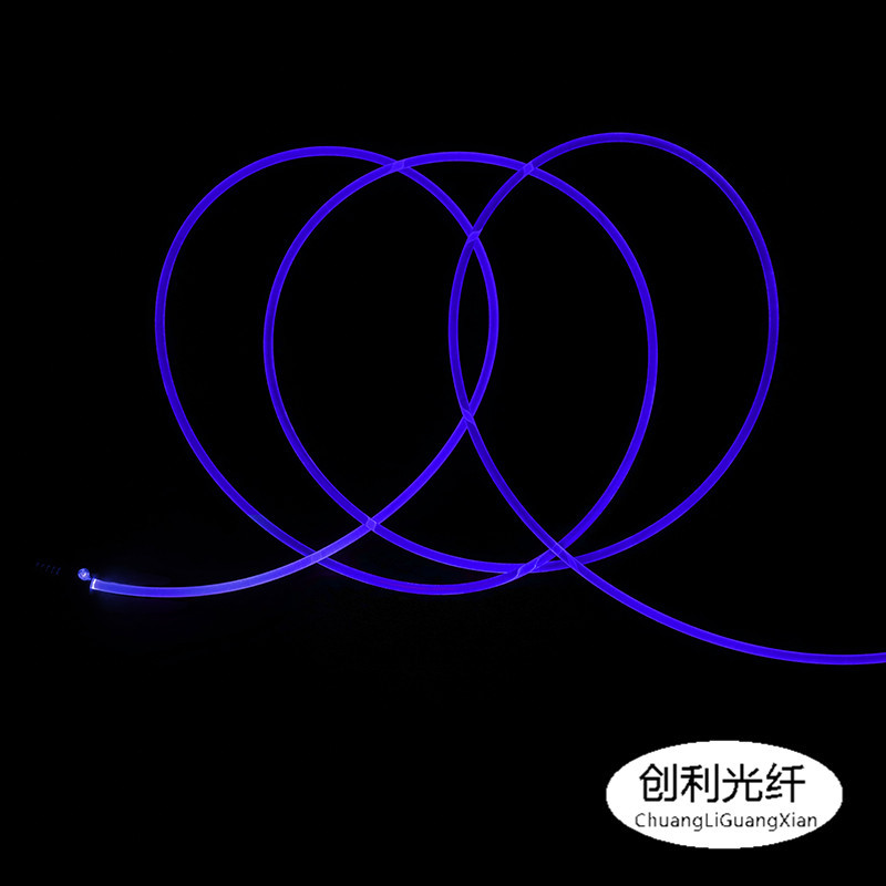 Φ4.0Mm Side Light Full Body Luminous Fiber Optic Plastic Fiber Optic Teflon Car Atmosphere Light Mma Transparent Fiber Optic Strip