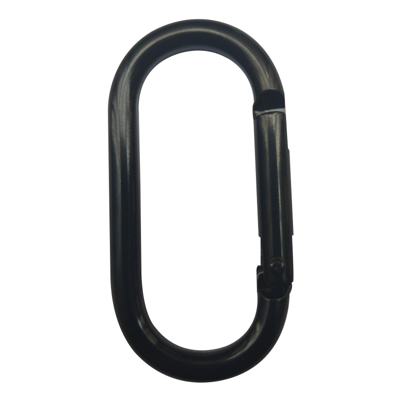 Factory direct electrophoresis black gun color runway type mountaineering buckle aluminum alloy lock variety