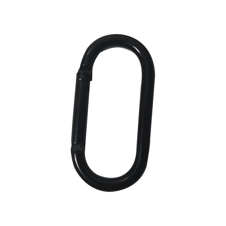 Factory direct electrophoresis black gun color runway type mountaineering buckle aluminum alloy lock variety