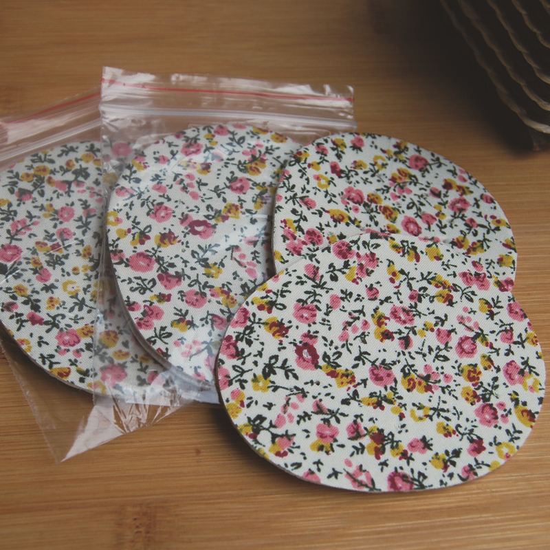 Half size pad factory wholesale cloth front palm pad cartoon small floral thickened breathable PU leather sponge shoes half foot pad