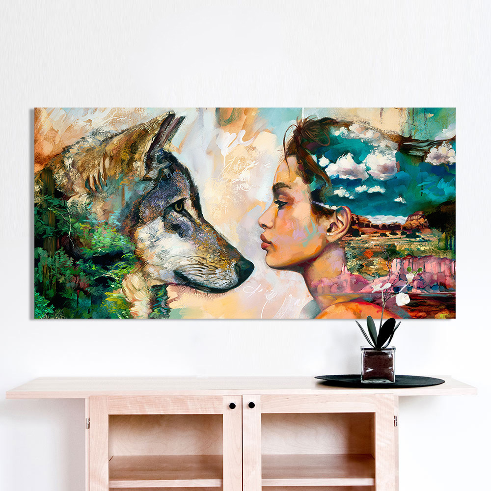 Painting Valley oil painting spray painting decorative painting single abstract painting Woman AliExpress supply cross-border supply