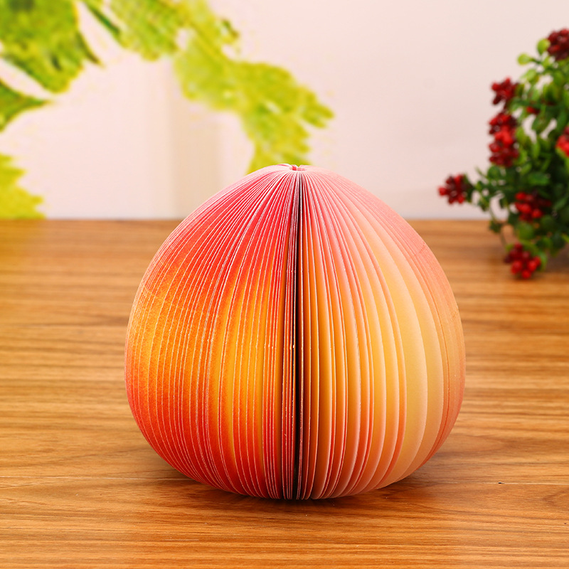 Manufacturer Wholesale Stereo Creative Fruit Non-Adhesive Note Paper Ins Small Fresh and Cute Special-Shaped Message Note Pad