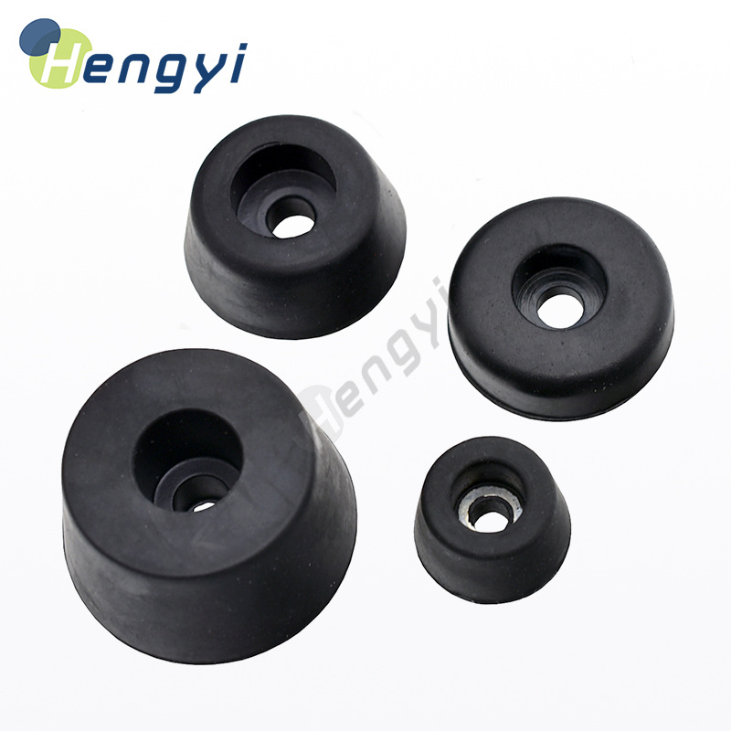 Supply Environmental protection synthetic rubber foot pad chassis foot shock pad with gasket shock absorber foot non-slip foot pad