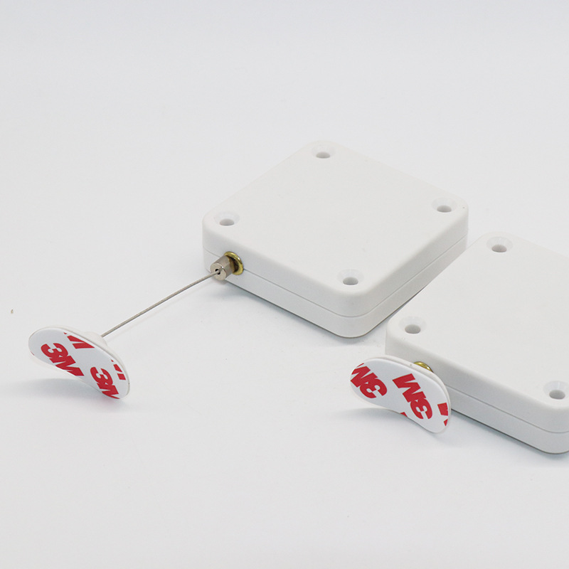 Factory Direct Sales Super Long 6 m telescopic anti-theft wire rope lock helmet bracket automatic retractable wire collector can be positioned