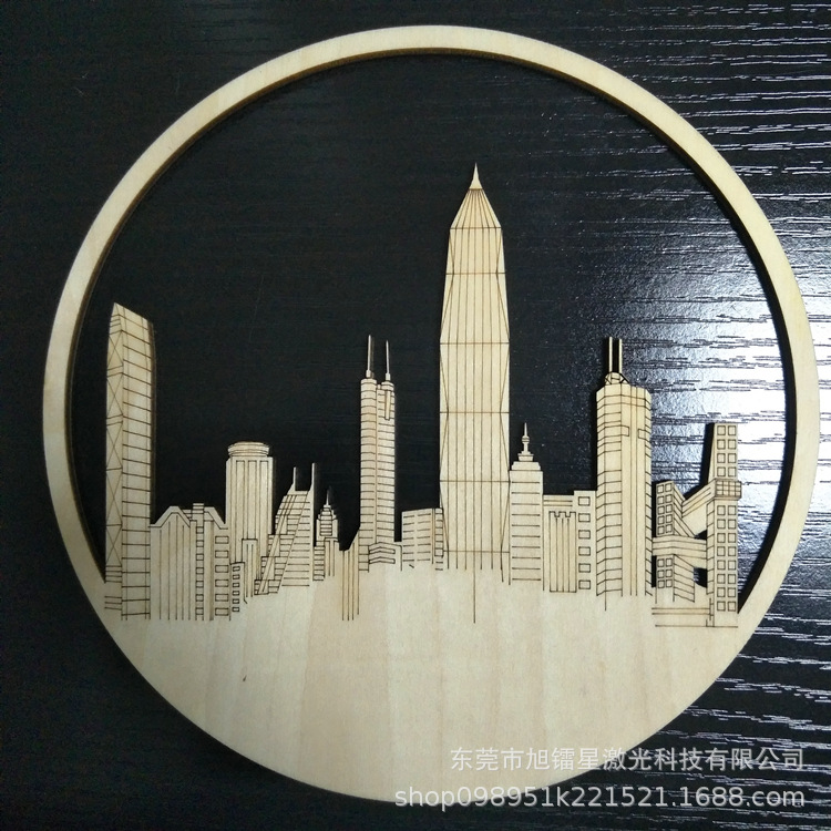 Wood Board Acrylic Plexiglass Sandwich Board Plywood Laser Cutting Engraving Cut Out Lettering Laser Processing