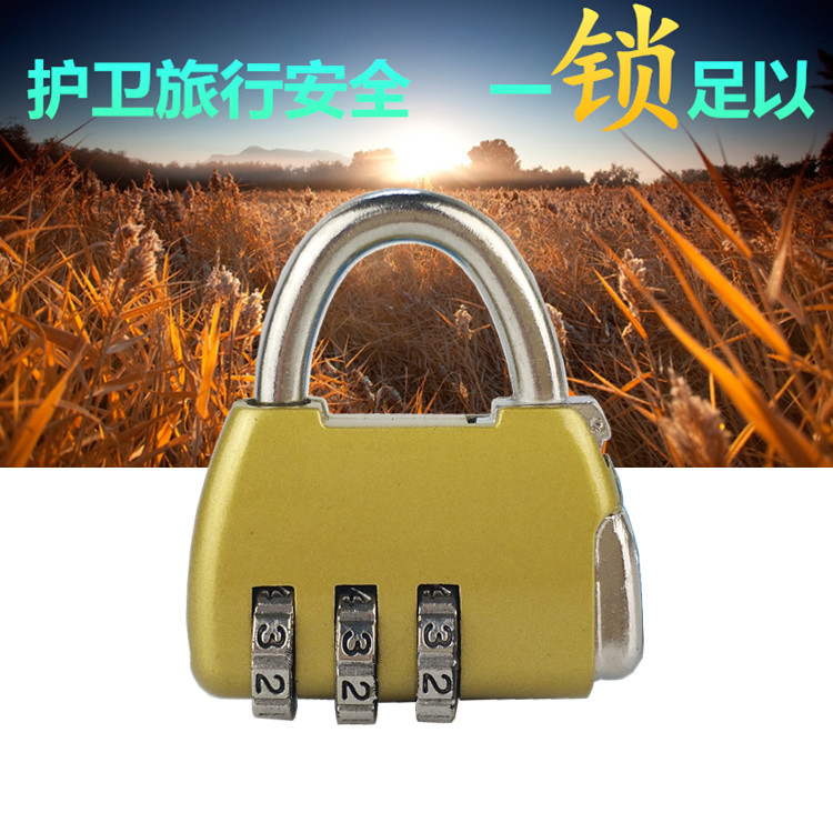 113 zinc alloy women's luggage password lock padlock trolley case handbag small lock factory wholesale