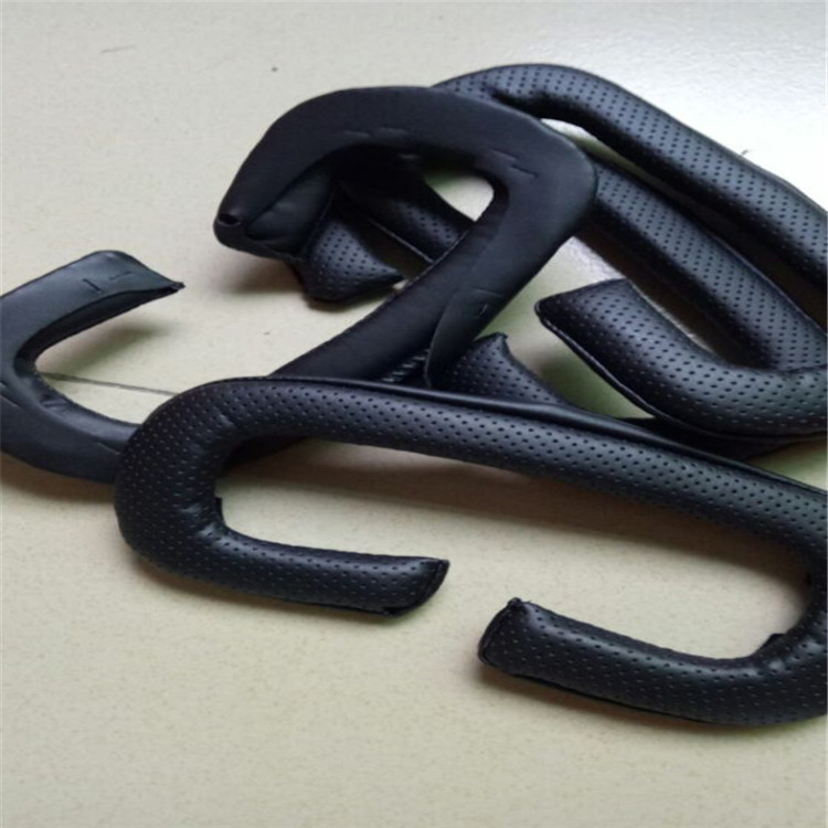 Manufacturer Sewing Vr Eye Mask Pu Leather Perforated Sponge Eye Mask Virtual Vr Head Display Sponge Pad Sheath Sponge Dongguan