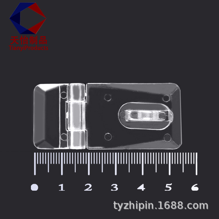 Акриловый двухсекционный замок для хранения, пластиковый шарнир, аксессуары для рукоделия, прозрачный контейнер для хранения