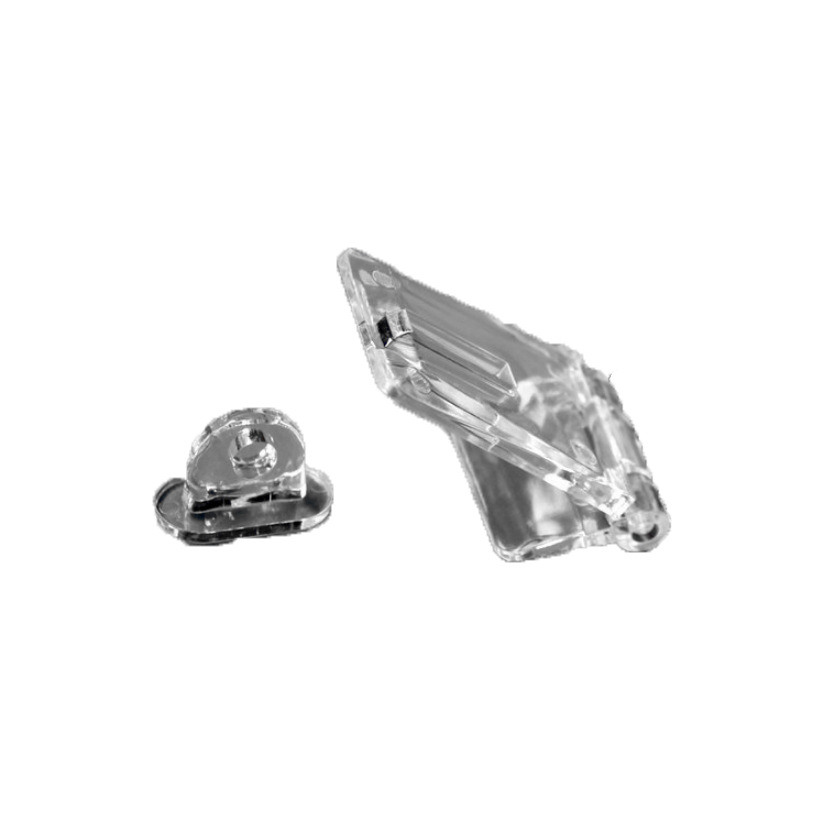 Acrylic two-piece lock storage box lock plastic hinge Crafts accessories transparent storage box accessories