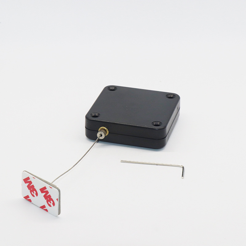 Factory Direct Sales Super Long 6 m telescopic anti-theft wire rope lock helmet bracket automatic retractable wire collector can be positioned