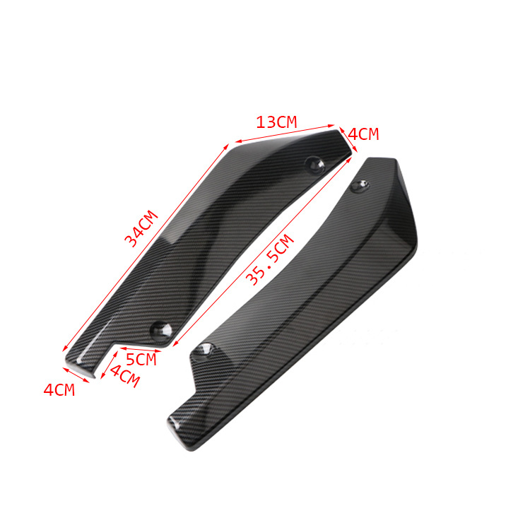 Cross-Border E-Commerce Hot-Selling Car Universal Rear Corner Carbon Fiber Rear Corner Universal Rear Lip Rear Spoiler Modification Parts