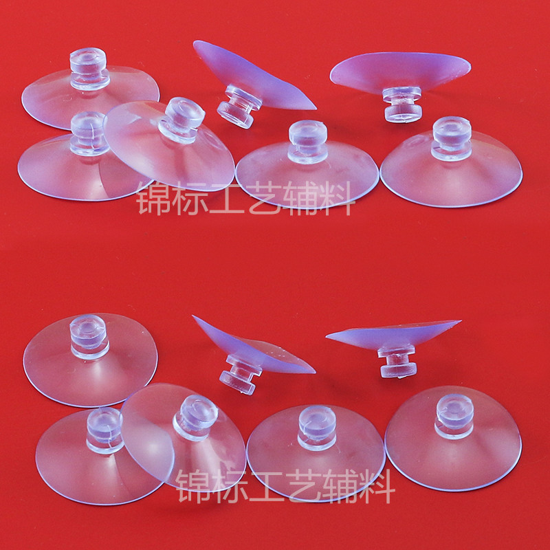 Factory wholesale size head mushroom head suction cup 30mm small head big head fixed non-slip parking card transparent small suction cup