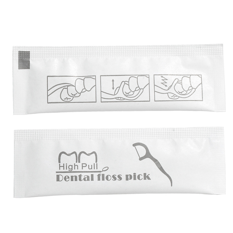 Factory wholesale dental floss independent packaging advertising products logo dental floss stick disposable single pack a toothpick