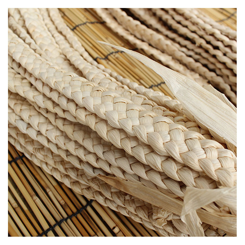 Ready Supply of Corn Husk Five-Strand Braided Raw Materials Hand-Woven Pet Braids Corn Leaf Braids Straw Braids Crafts