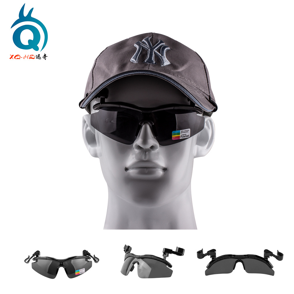 New Golf Fishing Glasses Outdoor Polarized Sunglasses Special Fishing Flip Cap Sunglasses