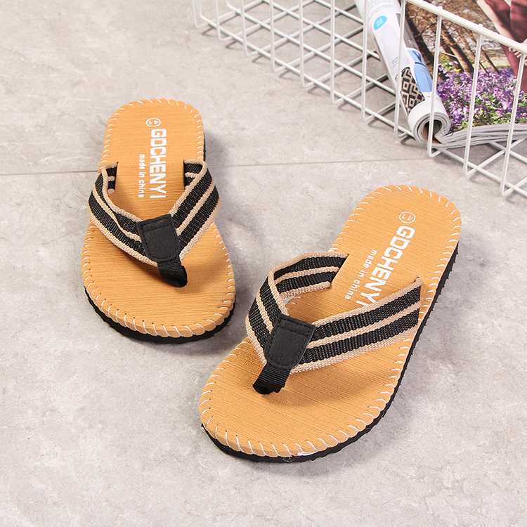2022 Summer Beach Casual Anti-slip Flip-flops Men's Korean-style Fashionable Indoor and Outdoor Flip-flops
