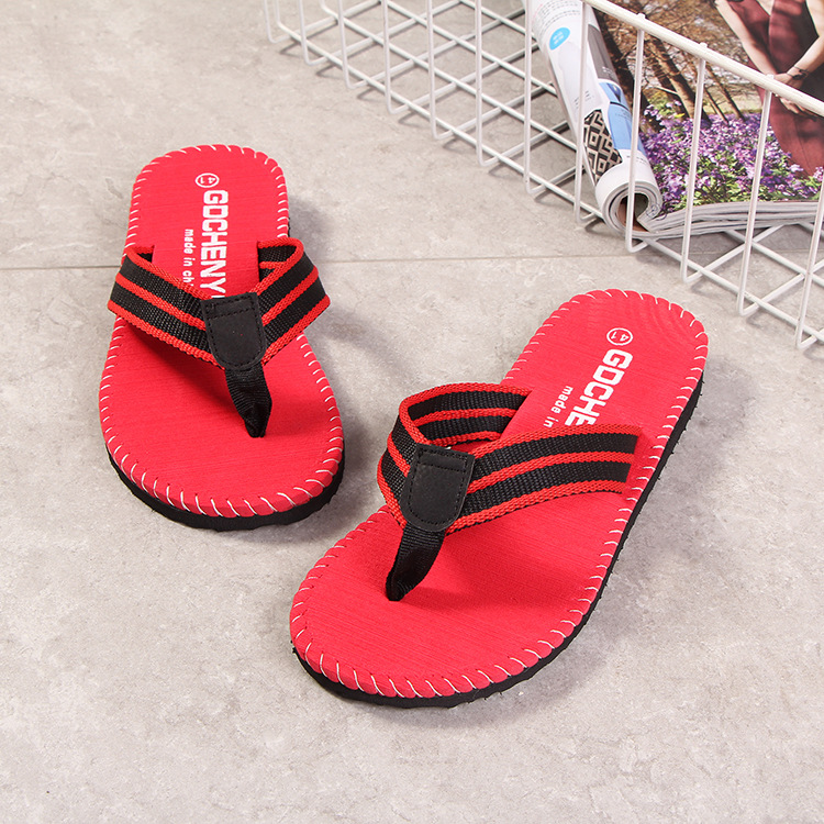 2022 Summer Beach Casual Anti-slip Flip-flops Men's Korean-style Fashionable Indoor and Outdoor Flip-flops