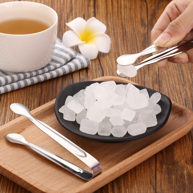 Оптовая продажа толстого нержавеющего стального ледяного зажима с круглой головой, зажим для сахара, зажим для пищи, кухонные принадлежности, зажим для хлеба