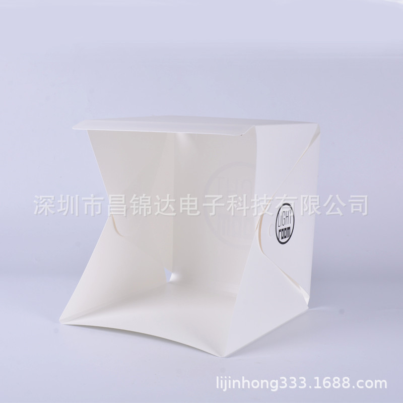 22CM button portable folding LED studio mini photography light box small photography equipment