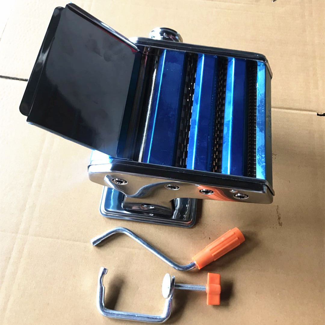 Daughter-In-Law Stainless Steel Three-Knife Household Noodle Machine Hand-Cranked Noodle Machine Dumpling Wrapper Machine Can Be Used as Round Noodles and Butterfly Noodles