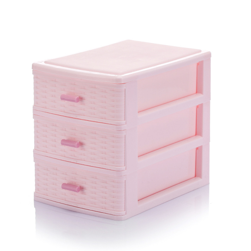 Factory Simple Girly Heart Desktop Storage Cabinet Drawer-Type Multi-Layer Children's Hair Accessories Storage Box Jewelry Box Plastic